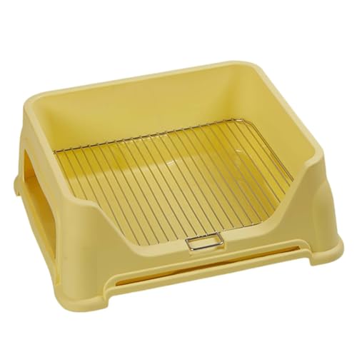 JISADER Halter für Hundetoiletten-Pipiunterlage, abnehmbare, spritzwassergeschützte Töpfchenpfanne, Hundetöpfchenablage für Welpen, Haustiere, Häschen, GELB JISADER Halter für Hundetoiletten-Pipiunterlage, abnehmbare, spritzwassergeschützte Töpfchenpfanne, Hundetöpfchenablage für Welpen, Haustiere, Häschen, GELB von JISADER