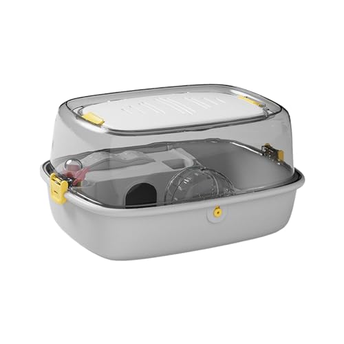 JISADER Hamster Habitat Großer Hamsterkäfig Kleintierkäfighaus für Rennmäuse Kaninchen Sugar Glider, grau JISADER Hamster Habitat Großer Hamsterkäfig Kleintierkäfighaus für Rennmäuse Kaninchen Sugar Glider, grau von JISADER