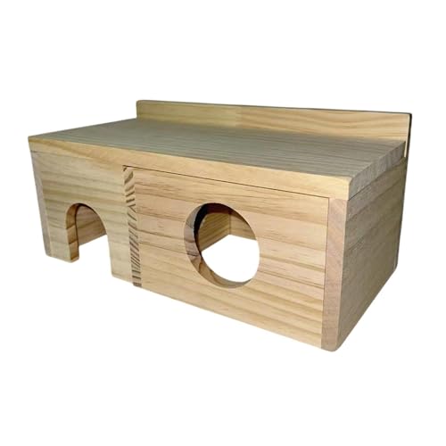 JISADER Hamster-Holzhaus-Käfig-Zubehör, Landschaftsbau-Zubehör, Plattform-Holzhütte, Hamster-Versteck für Zwerghamster, kleine Haustiermaus, B JISADER Hamster-Holzhaus-Käfig-Zubehör, Landschaftsbau-Zubehör, Plattform-Holzhütte, Hamster-Versteck für Zwerghamster, kleine Haustiermaus, B von JISADER
