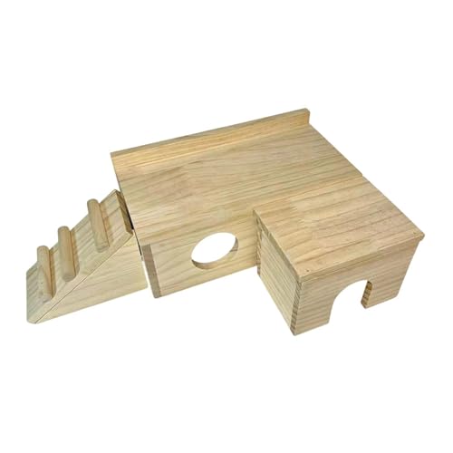 JISADER Hamster-Holzhaus-Käfig-Zubehör, Landschaftsbau-Zubehör, Plattform-Holzhütte, Hamster-Versteck für Zwerghamster, kleine Haustiermaus, C JISADER Hamster-Holzhaus-Käfig-Zubehör, Landschaftsbau-Zubehör, Plattform-Holzhütte, Hamster-Versteck für Zwerghamster, kleine Haustiermaus, C von JISADER
