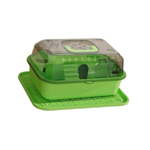 JISADER Hamster House Hamster Reiseträger Hamster Carry Case Smalltiere Ausgangsfall, GrÜn von JISADER