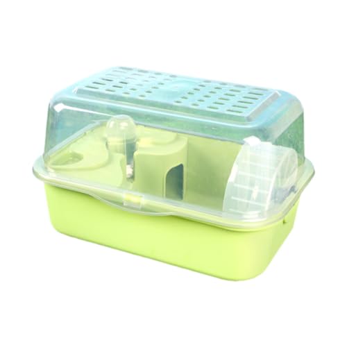 JISADER Hamster -Käfig -Mäuse und Rattenlebensraum, niedliche kleine Haustierlebensraum, Hamster Habitat House für Ratten Hedgehog Bunny Gerbils Mäuse, GrÜn von JISADER