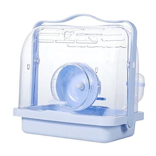 JISADER Hamsterkäfig mit Laufrad, Wasserflasche, Hamsterkäfig, Reiseträger, Haustier-Reiseträger, Hamsterspielzeug für Eichhörnchen, Ratten, Kaninchen, Blau JISADER Hamsterkäfig mit Laufrad, Wasserflasche, Hamsterkäfig, Reiseträger, Haustier-Reiseträger, Hamsterspielzeug für Eichhörnchen, Ratten, Kaninchen, Blau von JISADER