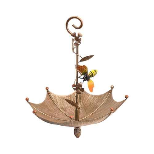 JISADER Hanging Bird Feeder Dirbrella Stand Station Vogel Samenfänger Tablett Bird -Feeder für, Bienenmuster JISADER Hanging Bird Feeder Dirbrella Stand Station Vogel Samenfänger Tablett Bird -Feeder für, Bienenmuster von JISADER