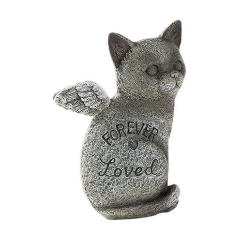 JISADER Haustier Gedenkfigur für Rasen Und Garten, Haustier Grabmarker für Kleine Tiere, Katze JISADER Haustier Gedenkfigur für Rasen Und Garten, Haustier Grabmarker für Kleine Tiere, Katze von JISADER