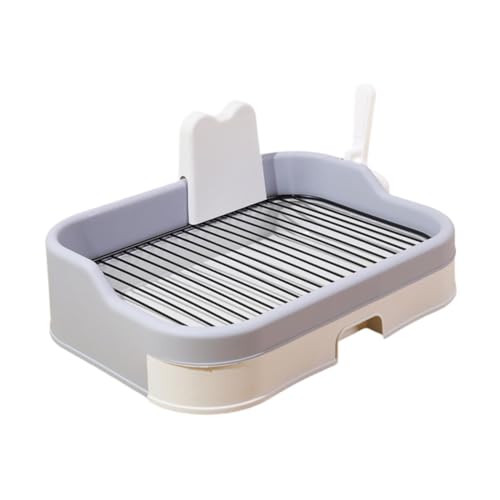 JISADER Haustier Hund Toilette Welpen Training Tablett Pet Pee Toilette Indoor Hund Töpfchen Tablett für Veranda, Hellgrau JISADER Haustier Hund Toilette Welpen Training Tablett Pet Pee Toilette Indoor Hund Töpfchen Tablett für Veranda, Hellgrau von JISADER