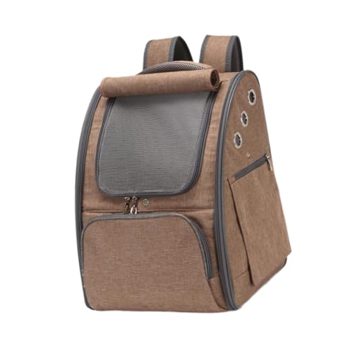 JISADER Haustier-Trage-Rucksack, praktischer Haustier-Tragerucksack, leichte Reisetasche für Katzen, Ausgehen, Katzen-Rucksack zum Wandern, Trekking, Angeln, Khaki JISADER Haustier-Trage-Rucksack, praktischer Haustier-Tragerucksack, leichte Reisetasche für Katzen, Ausgehen, Katzen-Rucksack zum Wandern, Trekking, Angeln, Khaki von JISADER