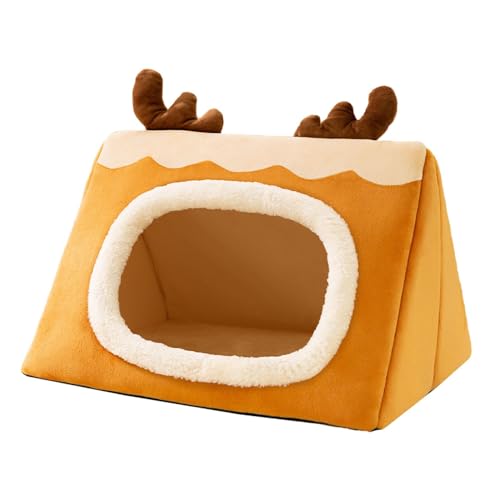 JISADER Haustierbett, bequemes Katzenhaus, waschbares Katzenbett, niedliches Haustier-Katzennest für Haustiere, Kätzchen oder kleine Hunde, S JISADER Haustierbett, bequemes Katzenhaus, waschbares Katzenbett, niedliches Haustier-Katzennest für Haustiere, Kätzchen oder kleine Hunde, S von JISADER