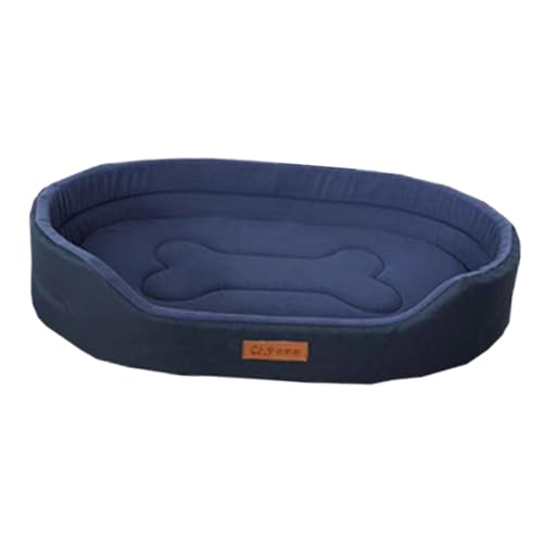 JISADER Haustierbett mit niedrigen Vorderkanten, rechteckiges, atmungsaktives Katzensofa, Hundebett, waschbares, weiches Hundebett, Welpenbett, blau XL JISADER Haustierbett mit niedrigen Vorderkanten, rechteckiges, atmungsaktives Katzensofa, Hundebett, waschbares, weiches Hundebett, Welpenbett, blau XL von JISADER