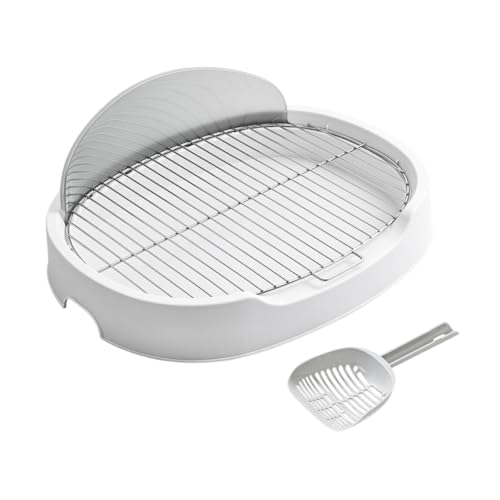 JISADER Haustierhund Toilettenstreu Tablett, Welpentraining Töpfchenschale, Haustierstreu Pfanne, Töpfchen Ecke für Welpen Kleine Hunde Haustier Vorr, Weiß, 18 mm JISADER Haustierhund Toilettenstreu Tablett, Welpentraining Töpfchenschale, Haustierstreu Pfanne, Töpfchen Ecke für Welpen Kleine Hunde Haustier Vorr, Weiß, 18 mm von JISADER