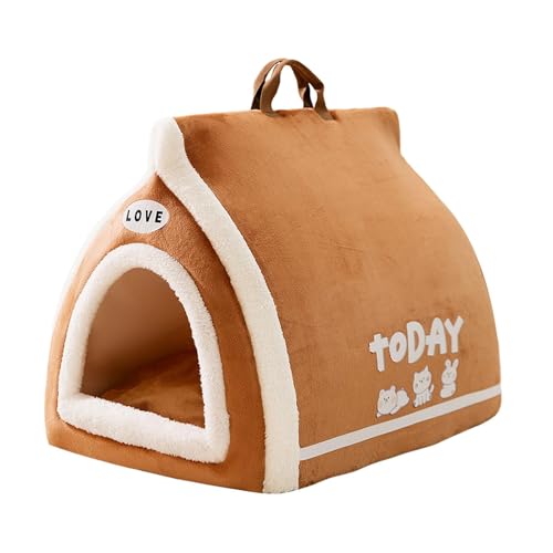 JISADER Haustierzelt für den Innenbereich, faltbar, weiches Zwingerbett, Katzenhaus, tragbares Hundehaus für Kätzchen, Brown L JISADER Haustierzelt für den Innenbereich, faltbar, weiches Zwingerbett, Katzenhaus, tragbares Hundehaus für Kätzchen, Brown L von JISADER