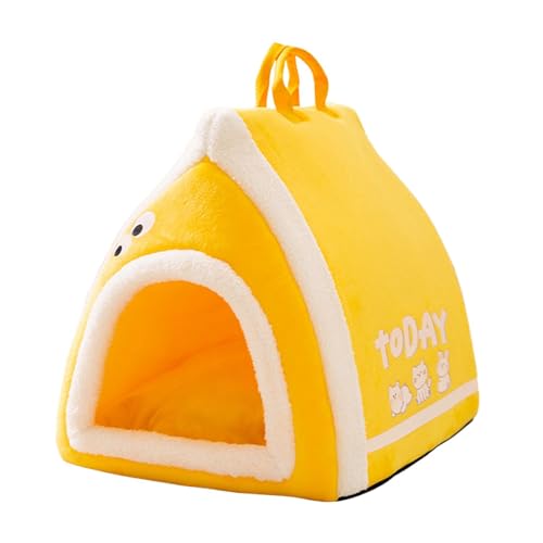JISADER Haustierzelt für den Innenbereich, faltbar, weiches Zwingerbett, Katzenhaus, tragbares Hundehaus für Kätzchen, Yellow S JISADER Haustierzelt für den Innenbereich, faltbar, weiches Zwingerbett, Katzenhaus, tragbares Hundehaus für Kätzchen, Yellow S von JISADER