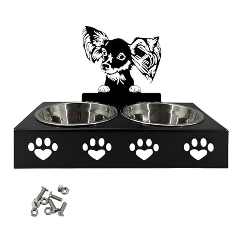 JISADER Hochgezogene Katzenschüssel Katzenfutter und Wasserschale Doppelkatze Schüssel süße Haustier Feeder Bowl für Kätzchen, D von JISADER