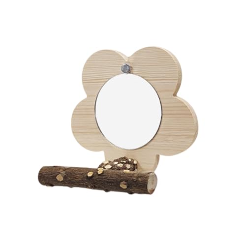 JISADER Holz Vogelkäfig Spielzeug Vogel Sittich Spiegel für Nymphensittiche Sittiche, Braun JISADER Holz Vogelkäfig Spielzeug Vogel Sittich Spiegel für Nymphensittiche Sittiche, Braun von JISADER