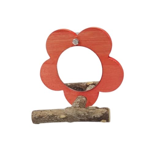 JISADER Holz Vogelkäfig Spielzeug Vogel Sittich Spiegel für Nymphensittiche Sittiche, Rot JISADER Holz Vogelkäfig Spielzeug Vogel Sittich Spiegel für Nymphensittiche Sittiche, Rot von JISADER