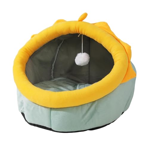 JISADER Hunde-/Katzenzeltbett, Kätzchenhöhlenbett, Katzenhöhlenbett, abnehmbares Kissen für Haustier, Kätzchen, Hase, S JISADER Hunde-/Katzenzeltbett, Kätzchenhöhlenbett, Katzenhöhlenbett, abnehmbares Kissen für Haustier, Kätzchen, Hase, S von JISADER