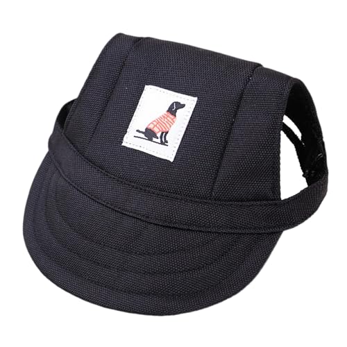 JISADER Hunde-Baseball-Cap, Haustier-Sportmütze, Schirmmütze für Haustiere, Outdoor-Caps für Welpen, kleine Hunde, Black S JISADER Hunde-Baseball-Cap, Haustier-Sportmütze, Schirmmütze für Haustiere, Outdoor-Caps für Welpen, kleine Hunde, Black S von JISADER