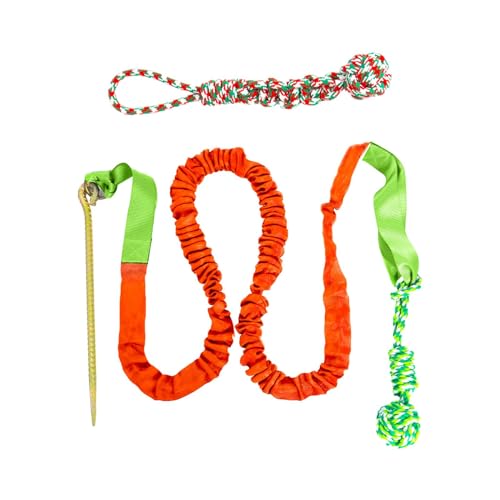 JISADER Hunde-Bungee-Spielzeug, hängendes Bungee, Übung, interaktives Hundekauen für Aggressive Kauer, Orange JISADER Hunde-Bungee-Spielzeug, hängendes Bungee, Übung, interaktives Hundekauen für Aggressive Kauer, Orange von JISADER