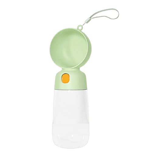 JISADER Hunde-Wasserflasche, Welpen-Wasserspender, kompakter, auslaufsicherer Hunde-Wassernapf mit Futterbehälter für Reisen, Outdoor, Wandern, Grün 565 ml JISADER Hunde-Wasserflasche, Welpen-Wasserspender, kompakter, auslaufsicherer Hunde-Wassernapf mit Futterbehälter für Reisen, Outdoor, Wandern, Grün 565 ml von JISADER