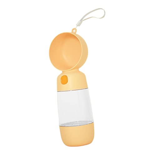 JISADER Hunde-Wasserflasche, Welpen-Wasserspender, kompakter, auslaufsicherer Hunde-Wassernapf mit Futterbehälter für Reisen, Outdoor, Wandern, Orange 400ml+185ml JISADER Hunde-Wasserflasche, Welpen-Wasserspender, kompakter, auslaufsicherer Hunde-Wassernapf mit Futterbehälter für Reisen, Outdoor, Wandern, Orange 400ml+185ml von JISADER