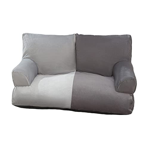 JISADER Hundebett, Sofa, Haustier-Sofa, Bettkissen, rutschfest, stabil, doppelt, farblich passend, leicht, langlebig, abnehmbar, Katzensofa, Katzensofa für, Dunkelgrau Hellgrau JISADER Hundebett, Sofa, Haustier-Sofa, Bettkissen, rutschfest, stabil, doppelt, farblich passend, leicht, langlebig, abnehmbar, Katzensofa, Katzensofa für, Dunkelgrau Hellgrau von JISADER