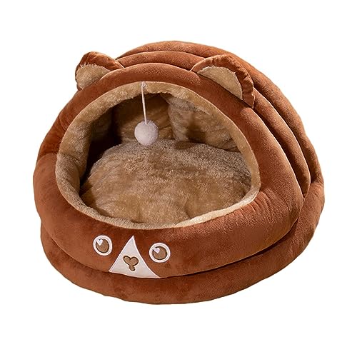 JISADER Hundebetten, Hunde Und Katzenbett, Selbstwärmend, für Den Innenbereich, für Katzen, für Den Innenbereich, Weich Schlafend, Beruhigend, Höhle in, Braun JISADER Hundebetten, Hunde Und Katzenbett, Selbstwärmend, für Den Innenbereich, für Katzen, für Den Innenbereich, Weich Schlafend, Beruhigend, Höhle in, Braun von JISADER