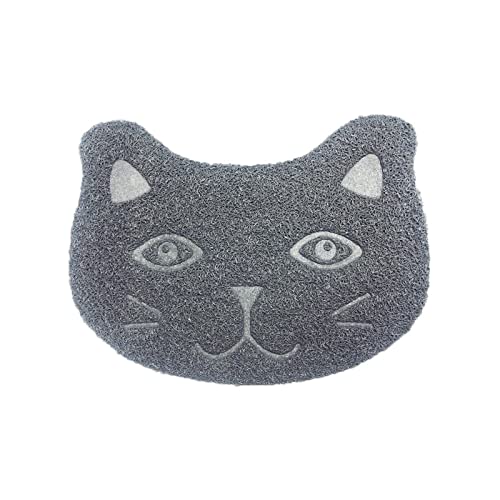 JISADER Hundefutter-Matte, einfache Reinigung, Futternapf-Auflage, Hundenapf-Matte, Katzenstreu-Matte, Haustier-Fütterungsmatte zur Verhinderung von, GRAU von JISADER