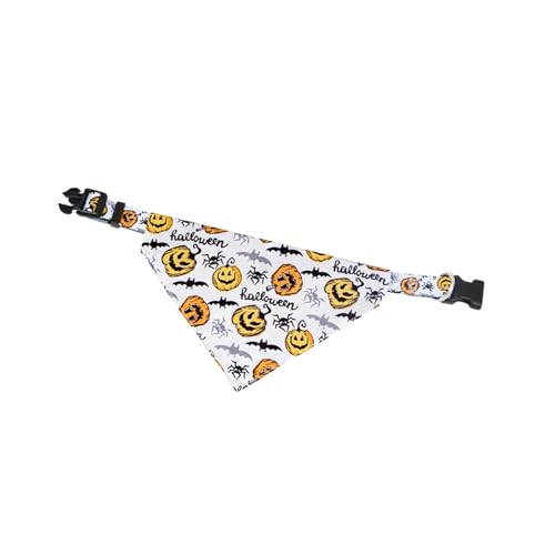 JISADER Hundehalstuch, Dreieckstuch, Taschentuch, Urlaub, weich, für kleine Hunde, Katzen, Haustiere, Welpen, Halstuch, Hundelätzchen, Halloween, Weiß Orange JISADER Hundehalstuch, Dreieckstuch, Taschentuch, Urlaub, weich, für kleine Hunde, Katzen, Haustiere, Welpen, Halstuch, Hundelätzchen, Halloween, Weiß Orange von JISADER