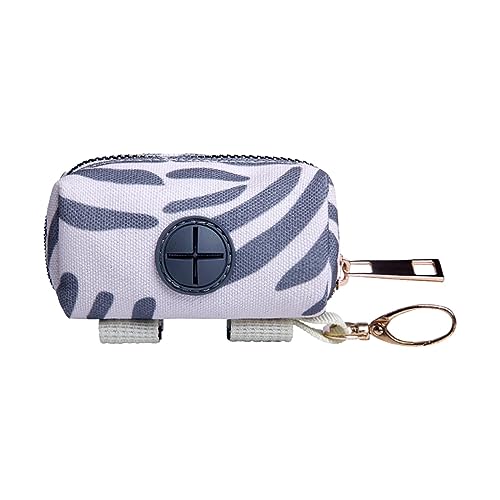 JISADER Hundekotbeutelhalter, Haustierkotbeutelspender, Polyester für Leine, Müllbeutel, Kotbeutel, Auffangbeutel für Reisen, Camping, Gestreiftes Grau JISADER Hundekotbeutelhalter, Haustierkotbeutelspender, Polyester für Leine, Müllbeutel, Kotbeutel, Auffangbeutel für Reisen, Camping, Gestreiftes Grau von JISADER