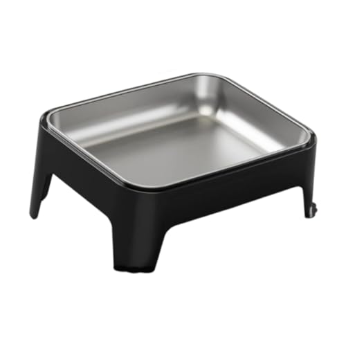 JISADER Hundenapf mit erhöhtem Design, Futternapf für Haustiere, 15° geneigt, geeignet für Welpen und kleine Tiere, Schwarz JISADER Hundenapf mit erhöhtem Design, Futternapf für Haustiere, 15° geneigt, geeignet für Welpen und kleine Tiere, Schwarz von JISADER