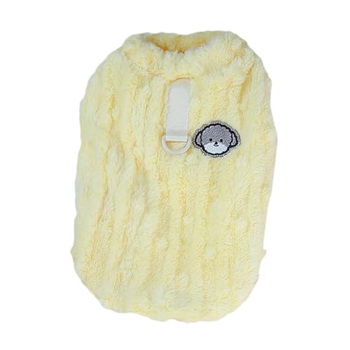 JISADER Hundepullover Haustierpullover Welpe Weiche gestrickte Haustier-Welpenkleidung für Partys Picknicks, Gelb, m JISADER Hundepullover Haustierpullover Welpe Weiche gestrickte Haustier-Welpenkleidung für Partys Picknicks, Gelb, m von JISADER