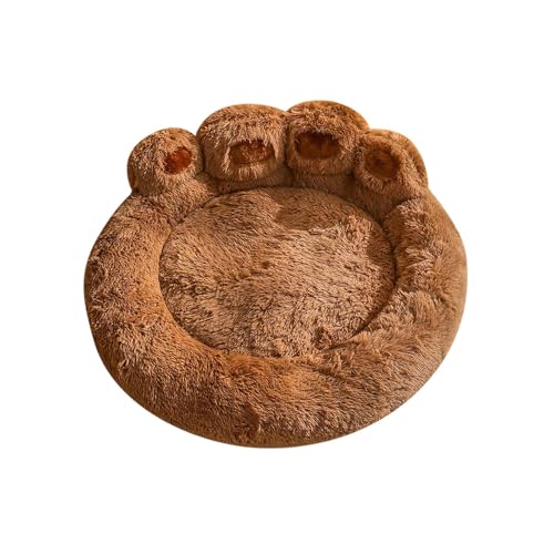 JISADER Hundeschlafbett, Hundekissenbett, gemütliches Hundezwinger-Plüschkissenbett für den Innenbereich, Haustier-Katzennest für Welpenpudel, Dunkler Kaffee JISADER Hundeschlafbett, Hundekissenbett, gemütliches Hundezwinger-Plüschkissenbett für den Innenbereich, Haustier-Katzennest für Welpenpudel, Dunkler Kaffee von JISADER