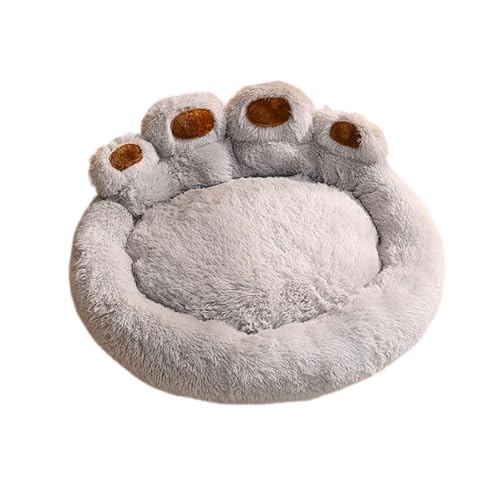 JISADER Hundeschlafbett, Hundekissenbett, gemütliches Hundezwinger-Plüschkissenbett für den Innenbereich, Haustier-Katzennest für Welpenpudel, Hellgrau JISADER Hundeschlafbett, Hundekissenbett, gemütliches Hundezwinger-Plüschkissenbett für den Innenbereich, Haustier-Katzennest für Welpenpudel, Hellgrau von JISADER
