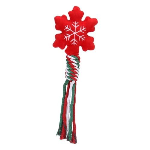 JISADER Hundeseil-Spielzeug, weihnachtliches Hundespielzeug, leicht, Hunde-Schlepperspielzeug gegen Langeweile, Hunde-beißspielzeug für Welpen-Spielparty, Schneeflocken JISADER Hundeseil-Spielzeug, weihnachtliches Hundespielzeug, leicht, Hunde-Schlepperspielzeug gegen Langeweile, Hunde-beißspielzeug für Welpen-Spielparty, Schneeflocken von JISADER