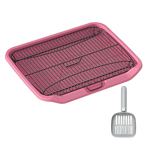 JISADER Hundetoilette, Haustier-Pee-Toilette, Haustier-Katzentoilette, Trainingspad-Halter, Welpen-Töpfchen-Tablett, Heimtierbedarf, ROSA JISADER Hundetoilette, Haustier-Pee-Toilette, Haustier-Katzentoilette, Trainingspad-Halter, Welpen-Töpfchen-Tablett, Heimtierbedarf, ROSA von JISADER