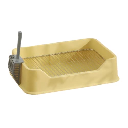 JISADER Hundetoilette, Haustiertoilette, Käfig, Katzentoilette, Welpentoilette, Bettkasten für Kaninchen, Frettchen, Chinchillas, Hamster, Kleintiere, Gelb JISADER Hundetoilette, Haustiertoilette, Käfig, Katzentoilette, Welpentoilette, Bettkasten für Kaninchen, Frettchen, Chinchillas, Hamster, Kleintiere, Gelb von JISADER