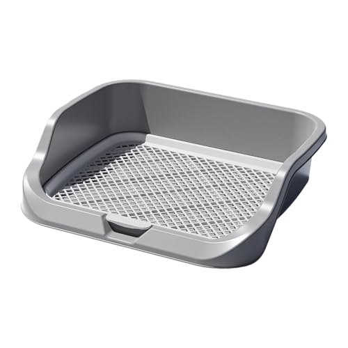 JISADER Hundetoilette, Mesh-Trainingstoilette, langlebiger Haustier-Trainingsunterlagenhalter, Haustier-Trainingsunterlagenhalter für Indoor-Häschenwelpen, grau JISADER Hundetoilette, Mesh-Trainingstoilette, langlebiger Haustier-Trainingsunterlagenhalter, Haustier-Trainingsunterlagenhalter für Indoor-Häschenwelpen, grau von JISADER