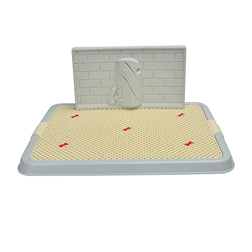 JISADER Hundetoilette, Welpen-Töpfchen-Tablett, herausnehmbares Reinigungswerkzeug, Urinal, Anti-Spritzer-Töpfchen-, Eck-Trainingspads für Hunde, blau mit JISADER Hundetoilette, Welpen-Töpfchen-Tablett, herausnehmbares Reinigungswerkzeug, Urinal, Anti-Spritzer-Töpfchen-, Eck-Trainingspads für Hunde, blau mit von JISADER