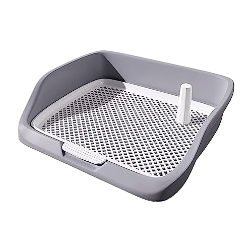 JISADER Hundetoiletten-Katzentoilette, Welpentöpfchen-Trainer-Ecke, Haustier-PIPI-Toilette für kleine Hundewelpen, GRAU JISADER Hundetoiletten-Katzentoilette, Welpentöpfchen-Trainer-Ecke, Haustier-PIPI-Toilette für kleine Hundewelpen, GRAU von JISADER