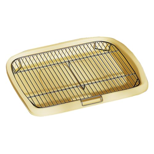JISADER Hundetoiletten-Trainingstablett, stabiles Katzenklo, kompaktes Hundetöpfchen, Welpen-PIPI-Pad-Halter, gelb XL JISADER Hundetoiletten-Trainingstablett, stabiles Katzenklo, kompaktes Hundetöpfchen, Welpen-PIPI-Pad-Halter, gelb XL von JISADER
