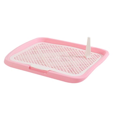 JISADER Hundetoilettentraining, Töpfchentablett, Anti-Spritzschutz, Töpfchentablett, Katzentoilette für andere Haustiere, Kaninchen, Rosa niedriger Zaun JISADER Hundetoilettentraining, Töpfchentablett, Anti-Spritzschutz, Töpfchentablett, Katzentoilette für andere Haustiere, Kaninchen, Rosa niedriger Zaun von JISADER
