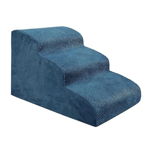 JISADER Hundetreppe, Stufen, Katzenrampe, Welpen, Kletterbettwäsche, Heimtierbedarf, rutschfeste Hunderampe, Haustierleiter für drinnen, Katzen, Sofa, andere, Blau JISADER Hundetreppe, Stufen, Katzenrampe, Welpen, Kletterbettwäsche, Heimtierbedarf, rutschfeste Hunderampe, Haustierleiter für drinnen, Katzen, Sofa, andere, Blau von JISADER