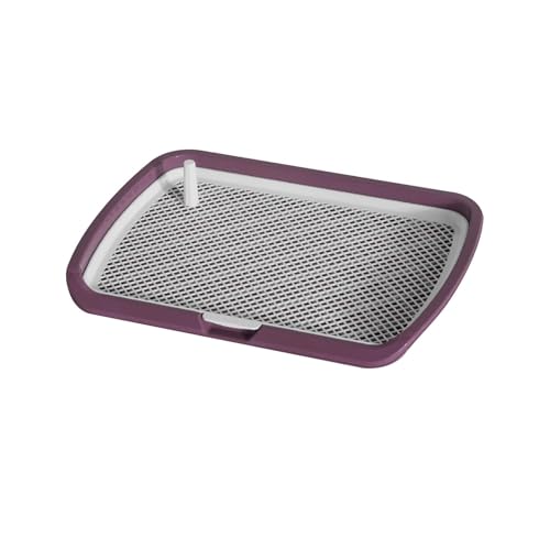 JISADER Indoor-Hunde-Töpfchen-Pads, Netzgitter-Toilette, bequemer Haustier-Trainingspads-Halter für Indoor-Katzen, kleine und mittelgroße Hunde, violett JISADER Indoor-Hunde-Töpfchen-Pads, Netzgitter-Toilette, bequemer Haustier-Trainingspads-Halter für Indoor-Katzen, kleine und mittelgroße Hunde, violett von JISADER