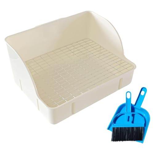 JISADER Käfig-Toiletten-Einstreubox, Kaninchenstreubehälter, Haustier-Bettpfanne, Eck-Toilettenbox für Frettchen, Grauer Stil A JISADER Käfig-Toiletten-Einstreubox, Kaninchenstreubehälter, Haustier-Bettpfanne, Eck-Toilettenbox für Frettchen, Grauer Stil A von JISADER