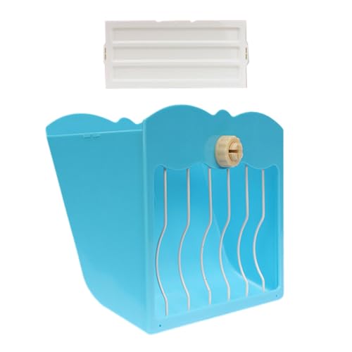 JISADER Kaninchen-Heu-Futterstation, Heuraufe, Heu-Halter, Futterkrippe für Hamster, Haustiere, Zubehör, Blau JISADER Kaninchen-Heu-Futterstation, Heuraufe, Heu-Halter, Futterkrippe für Hamster, Haustiere, Zubehör, Blau von JISADER