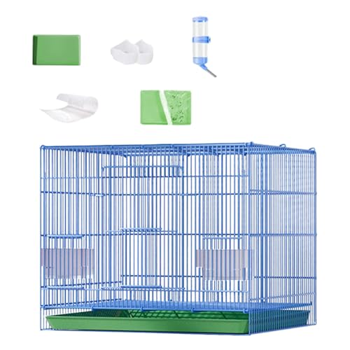 JISADER Kaninchenkäfig für den Innenbereich, Hasenstall, Kleintierhaus, Netzvilla für Igel, Eichhörnchen, blau B JISADER Kaninchenkäfig für den Innenbereich, Hasenstall, Kleintierhaus, Netzvilla für Igel, Eichhörnchen, blau B von JISADER