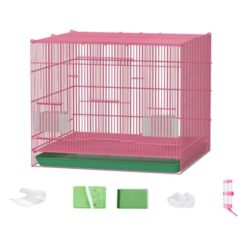 JISADER Kaninchenkäfig für den Innenbereich, Hasenstall, Kleintierhaus, Netzvilla für Igel, Eichhörnchen, rosa B JISADER Kaninchenkäfig für den Innenbereich, Hasenstall, Kleintierhaus, Netzvilla für Igel, Eichhörnchen, rosa B von JISADER