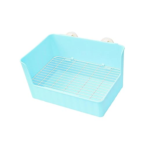 JISADER Kaninchentoilette, Eck-Toilettenbox, leicht zu reinigen, mit hoher Abschirmung, Käfigtoilette, spritzwassergeschützt, Haustiertoilette, Blau JISADER Kaninchentoilette, Eck-Toilettenbox, leicht zu reinigen, mit hoher Abschirmung, Käfigtoilette, spritzwassergeschützt, Haustiertoilette, Blau von JISADER