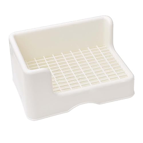 JISADER Kaninchentoilette Kleintierkäfig Toilettentoilette Toilettenbox für Chinchilla, Weiß JISADER Kaninchentoilette Kleintierkäfig Toilettentoilette Toilettenbox für Chinchilla, Weiß von JISADER