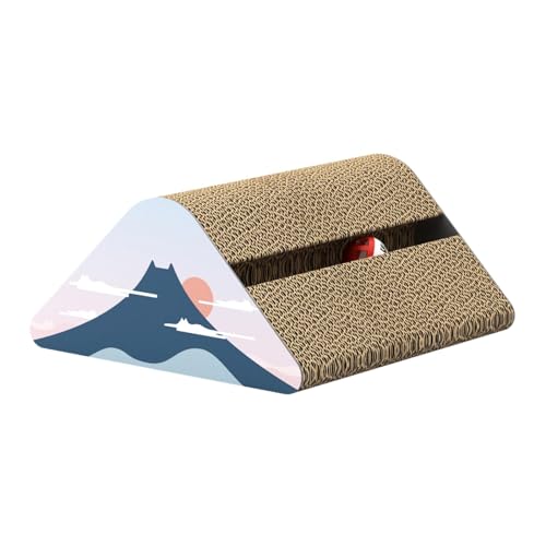JISADER Karton-Katzenkratzbrett, dreieckig, für Kätzchen, Katzen, Kratzbrett, Karton, Katzen-Aktivitätszentrum, Spielzeug, stabile Schutzmöbel, Berg JISADER Karton-Katzenkratzbrett, dreieckig, für Kätzchen, Katzen, Kratzbrett, Karton, Katzen-Aktivitätszentrum, Spielzeug, stabile Schutzmöbel, Berg von JISADER